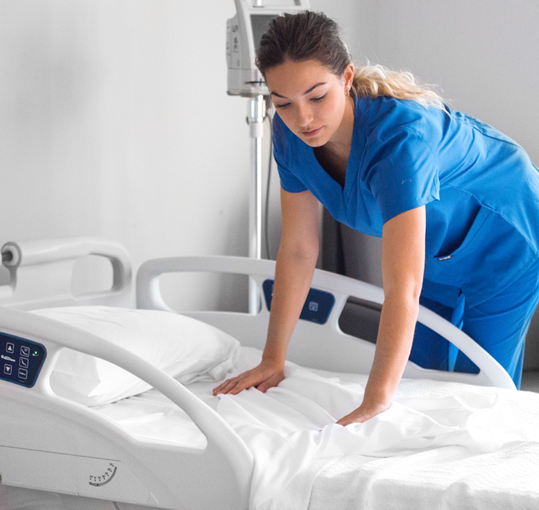 Nurse - versatile hospital bed - med-surg - bariatric care - palliative care