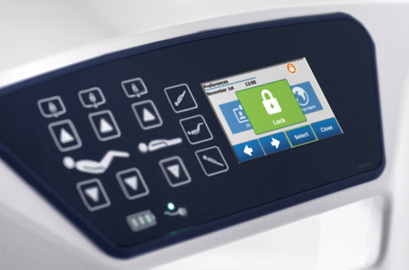 USA - bariatric hospital bed - intelligent touch screen