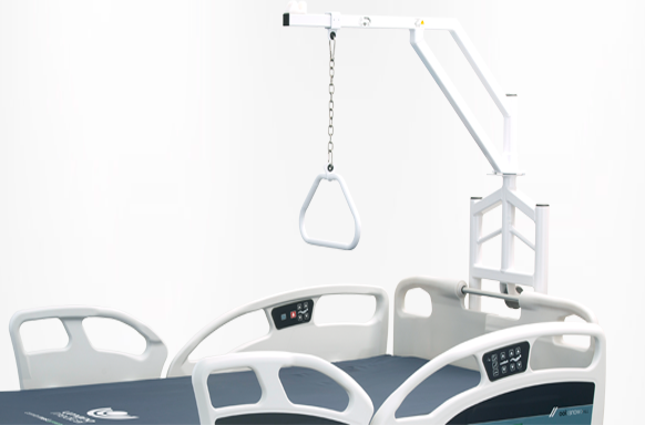Patient trapeze helper - Canadian bariatric hospital bed